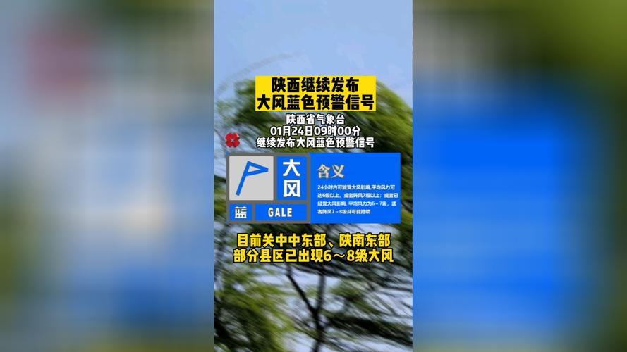 陕西省富平县发布大风蓝色预警_5