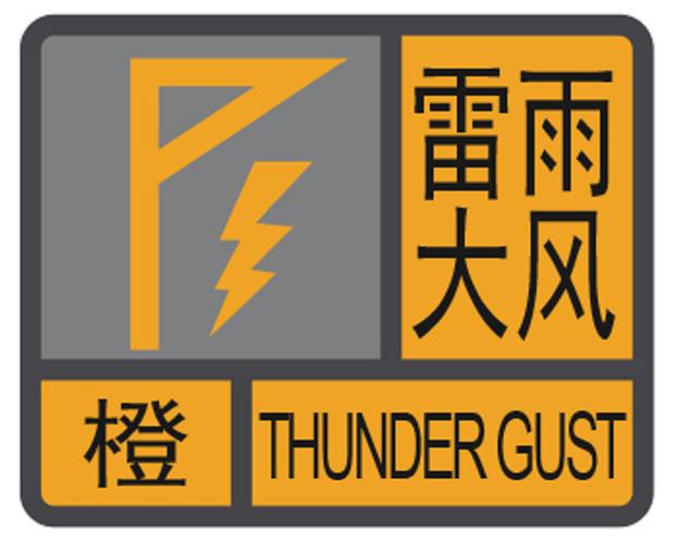 福建省建瓯市发布雷雨大风橙色预警_2