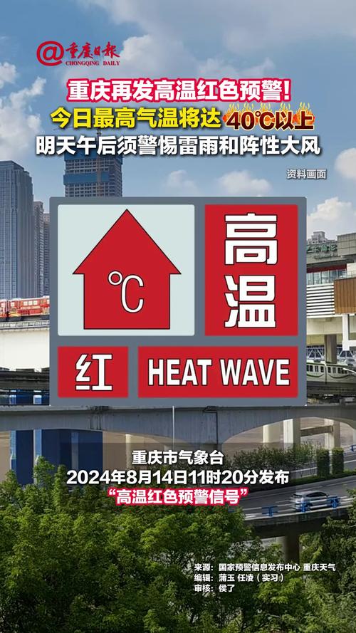 重庆市云阳县发布高温红色预警