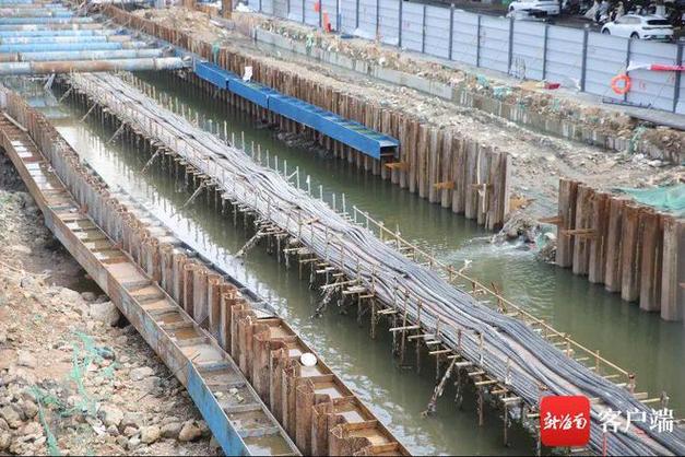 海口龙昆沟下游段综合整治工程项目主体完工
