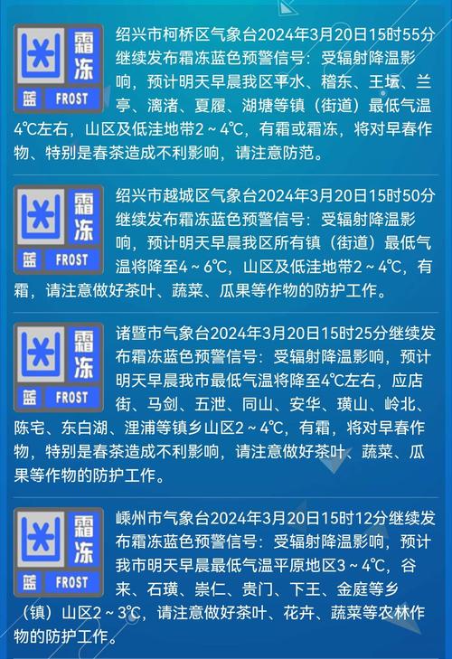 青海省兴海县发布霜冻蓝色预警