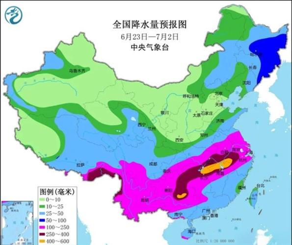 长江中下游强降雨持续 华南地区开启“焖蒸模式”