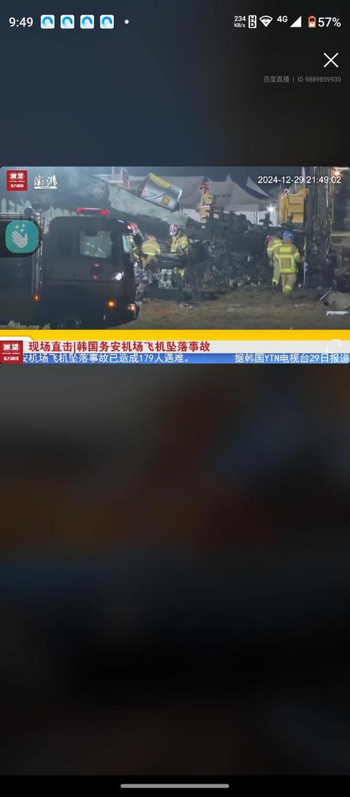 韩国客机碰撞起火事故已致127人死亡