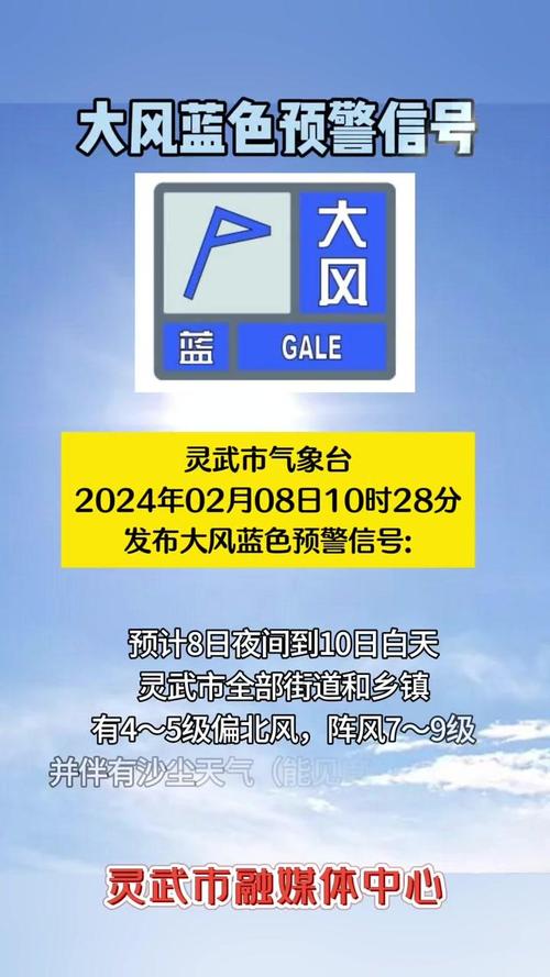 河北省枣强县发布大风蓝色预警