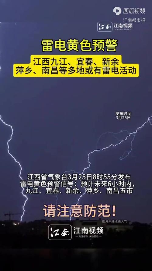 江西省抚州市发布雷电黄色预警_3
