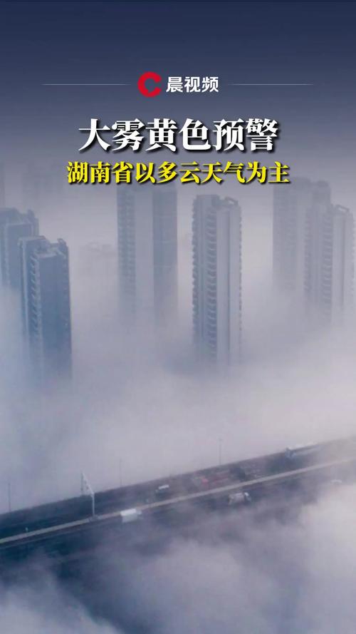 湖南省天元区发布大雾黄色预警