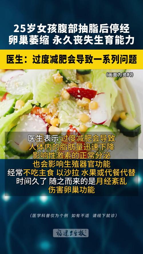 25岁女孩永久丧失生育能力!过度减肥影响卵巢功能,怎么减才健康?