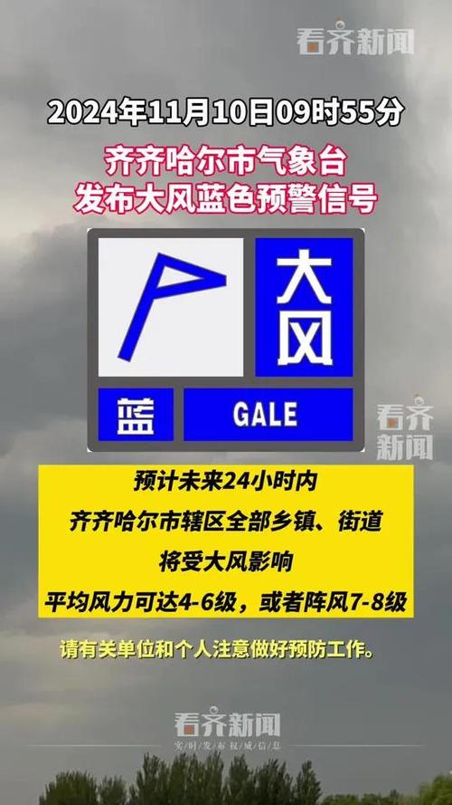 黑龙江省肇州县发布大风蓝色预警_3